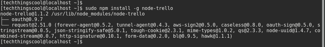 npm install node-trello