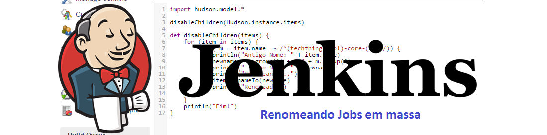 Jenkins: Renomear Jobs em massa